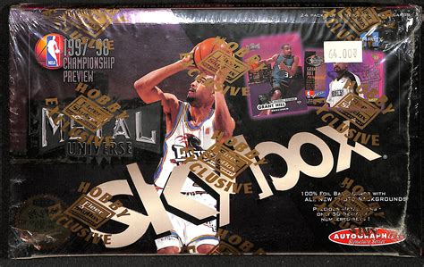 1997 metal universe box|97 skybox metal universe basketball.